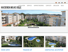 Tablet Screenshot of haciendamijasgolf.com